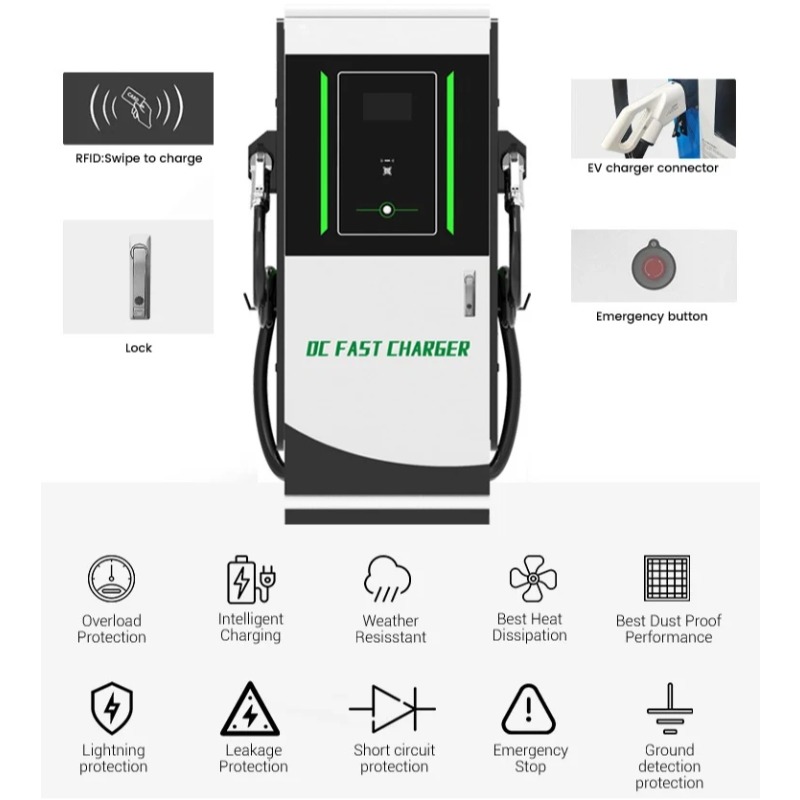 Stazione di Ricarica EV DC 30k - Dc Fast Charger 30Kw Wallbox Commercial recensione e prezzo